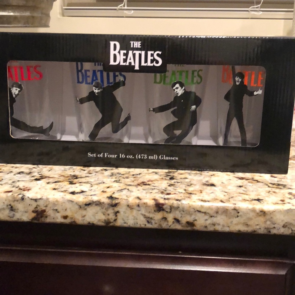 The Beatles set of four glasses